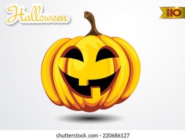 The head of a pumpkin on Halloween 4
