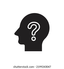 Head Question Mark Icon Question Mark Stock Vector (Royalty Free ...