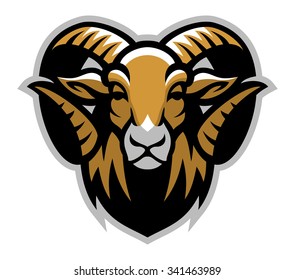 Head Of Ram Mascot