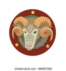 The head of the RAM with the stars