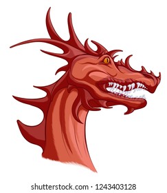 145 Red Dragon Head Breathing Fire Images, Stock Photos & Vectors ...