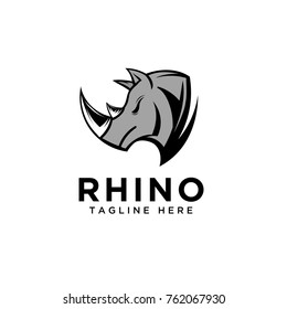 Head rhino logo