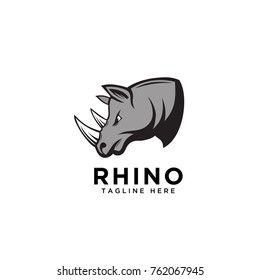 Head rhino logo