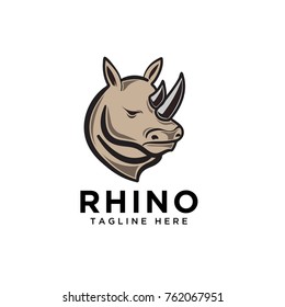 Head rhino logo