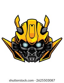 O ROBÔ DA CABEÇA BUMBLEBEE YELLOW