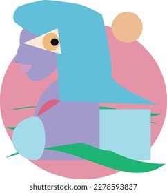 The head of robot girl.  