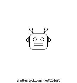 head robot icon vector illustration