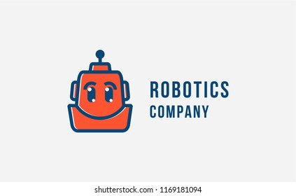 Head Robot illustration. Company Logo, Print, Digital, Icon, Apps, print T-Shirts and Other Marketing Material Purpose