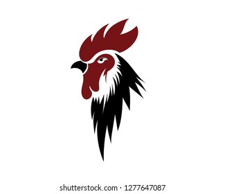 head rooster, chicken domestic logo design inspiration