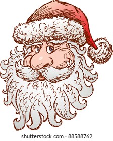head of Santa Claus