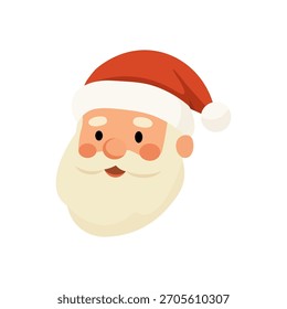 Head santa claus. Vector illustration.