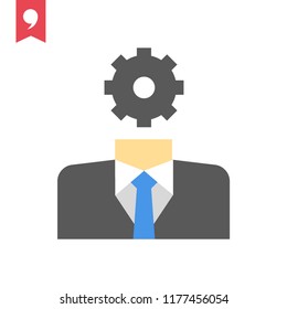 Head settings vector icon
