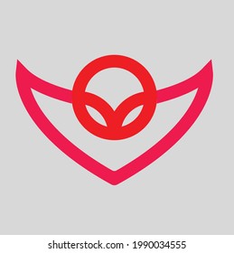 head shape graphic vector illustration for logo design, poster design, etc
