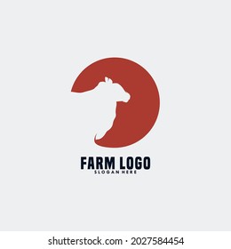 head sheep silhouette logo design
