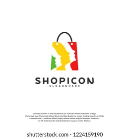 Head Shop Logo Template Design Vector