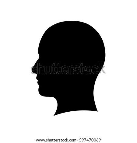 Head Silhouette 스톡 벡터(사용료 없음) 597470069 - Shutterstock