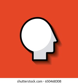 head silhouette mind concept image 