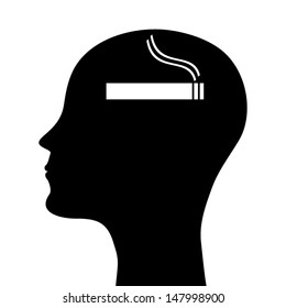 head silhouette smoker 