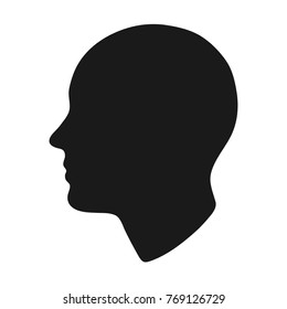 head silhouette. Vector illustration. - Shutterstock ID 769126729