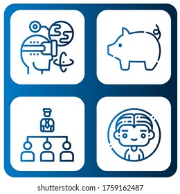 einfache Symbole setzen. Enthält Symbole wie Augmented Reality, Pig, Organisation, Man, kann für Web, Handy und Logo verwendet werden