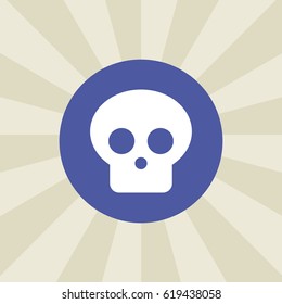 head skeleton icon. sign design. background