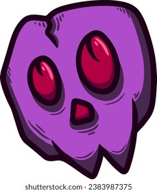 Head Skull Angry Halloween vector Illustration