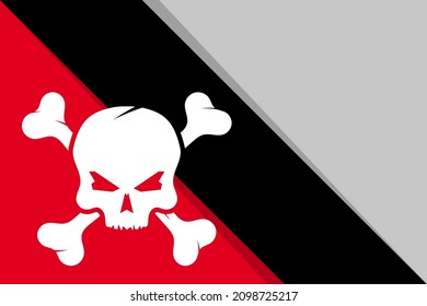 Head Skull bones danger symbol