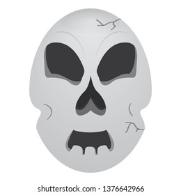 Head skull cartoon image. Vector illustration design