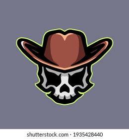 the head of skull cowboy