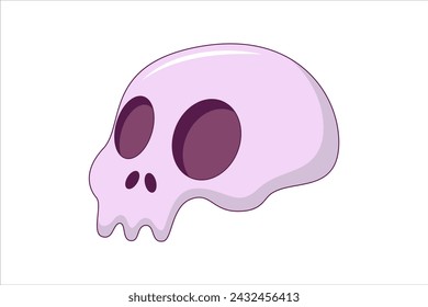 Head Skull Fortune Sticker Design