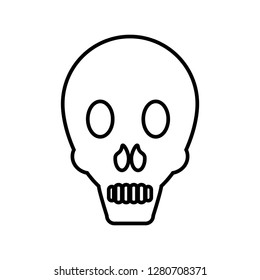 head skull isolated icon