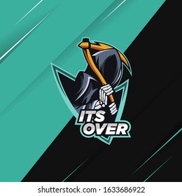 head skull logo design vector fit for badge, emblem and t shirt printing. illustration for sport and esport team