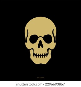 Head Skull Pack, Human skull, death or dead flat vector icon for games and websites