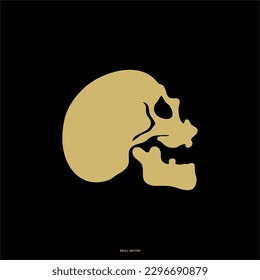 Head Skull Pack, Human skull, death or dead flat vector icon for games and websites