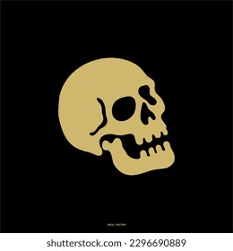 Head Skull Pack, Human skull, death or dead flat vector icon for games and websites