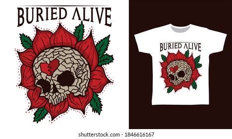 Calavera de cabeza en diseño vectorial de ilustración rosa