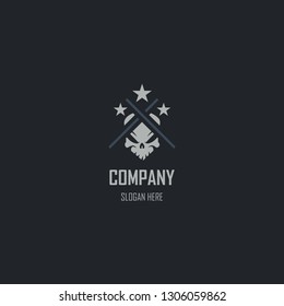 Head Skull Scary Abstract Illustration Vector Business Logo