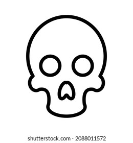 head or skull. simple medical icon design, best used for banner, flayer, or web application. Editable stroke with EPS 10 file format