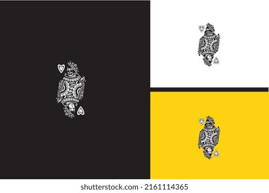 head skull vector black and white