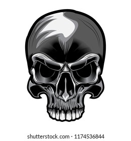 head of skull vector illustration