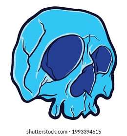 Head Skull Vector Image Illustration