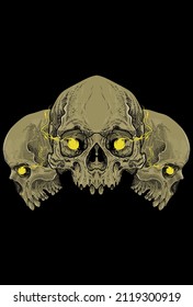 Ilustración vectorial de la ilustración de la cabeza