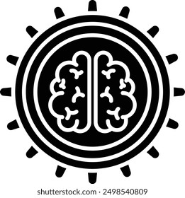 Head solid glyph vector illustration