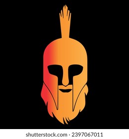 head of a spartan with bread logo