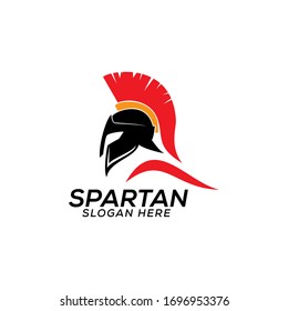 head spartan logo vector design template icon