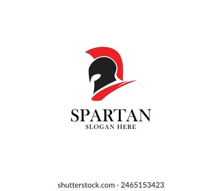 head spartan logo vector design template icon