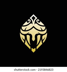 Head Spartan Luxury Ornament Logo