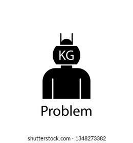 head, stress, weight icon. Element of Peace and humanrights icon. Premium quality graphic design icon. Signs and symbols collection icon for websites