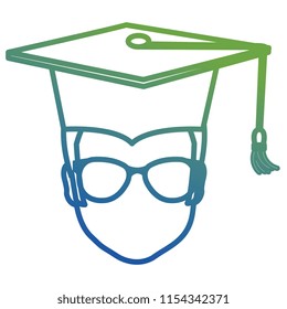 head student graduation with uniform