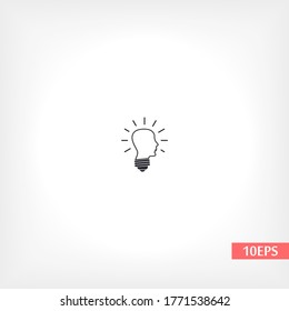 Head and sweetheart icon, head light. User silhouette symbol for your website design Head, logo, application, user interface . Vector illustration, EPS 10 skull. line